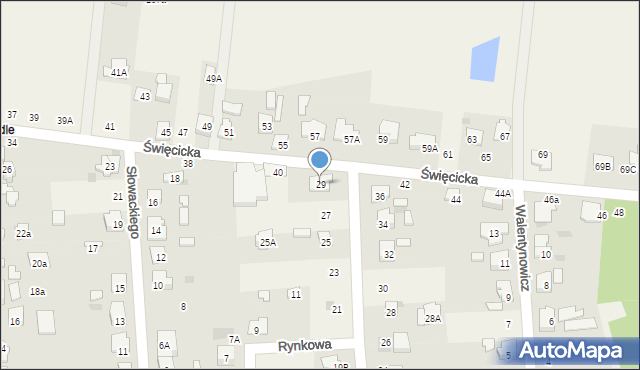 Płochocin, Szeroka, 29, mapa Płochocin