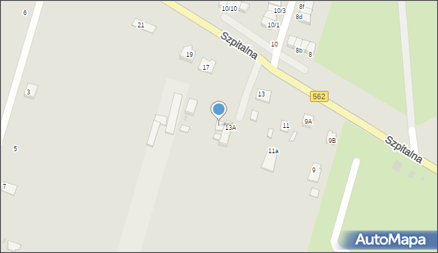Płock, Szpitalna, 15, mapa Płock