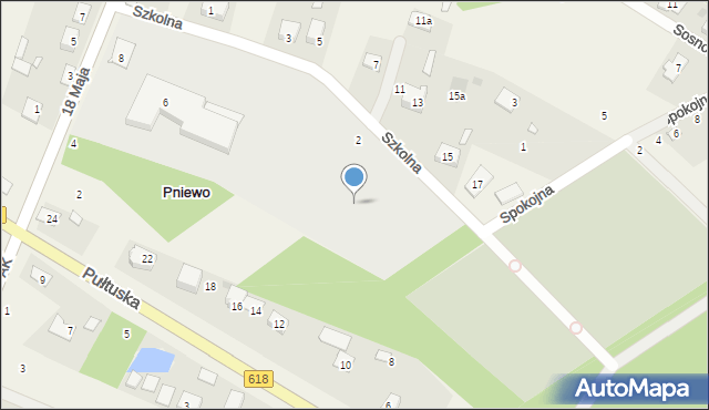 Pniewo, Szkolna, 2, mapa Pniewo