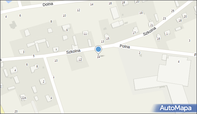 Podgórze, Szkolna, 14, mapa Podgórze