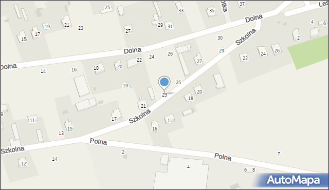 Podgórze, Szkolna, 23, mapa Podgórze