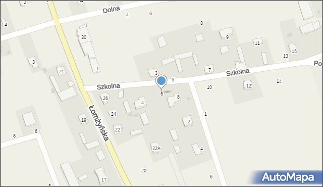 Podgórze, Szkolna, 6, mapa Podgórze