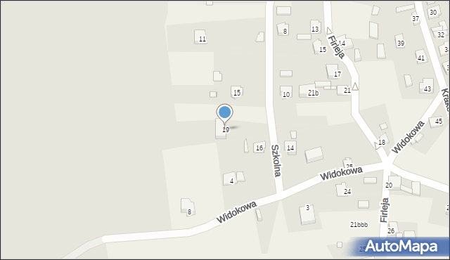 Podzamcze, Szkolna, 19, mapa Podzamcze