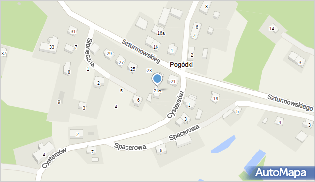 Pogódki, Szturmowskiego Piotra, 21a, mapa Pogódki