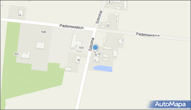 Pogorzelec, Szkolna, 4, mapa Pogorzelec