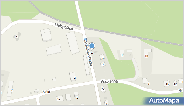 Pogorzyce, Szymanowskiego Karola, 1a, mapa Pogorzyce