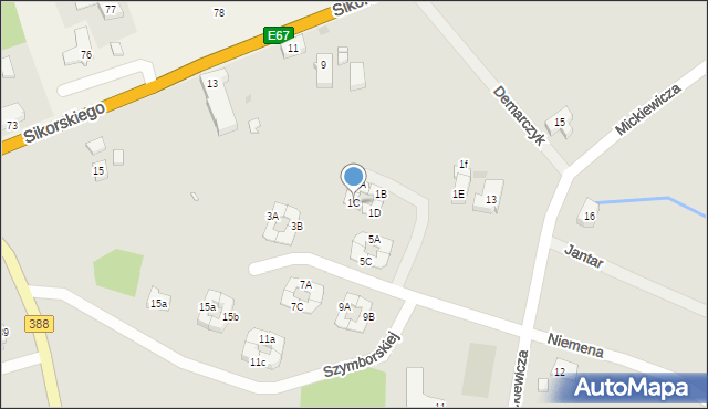 Polanica-Zdrój, Szymborskiej Wisławy, 1C, mapa Polanica-Zdrój