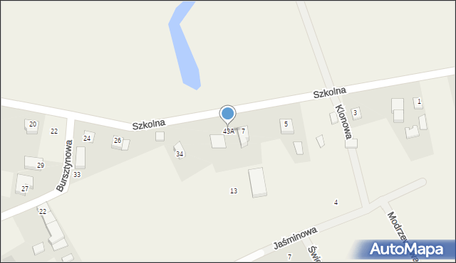 Połchowo, Szkolna, 43A, mapa Połchowo