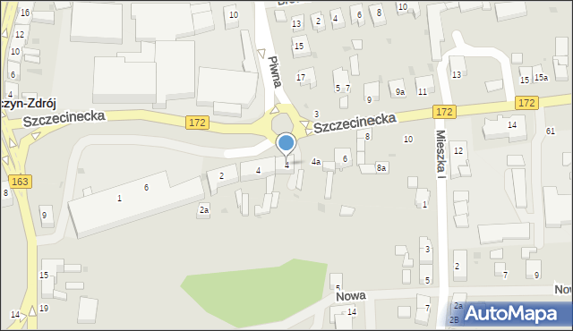 Połczyn-Zdrój, Szczecinecka, 4, mapa Połczyn-Zdrój