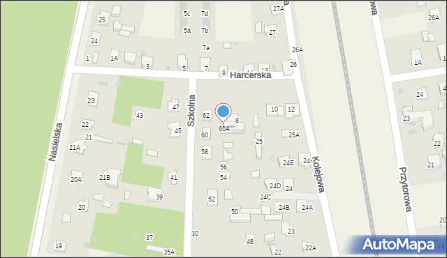 Pomiechówek, Szkolna, 60A, mapa Pomiechówek
