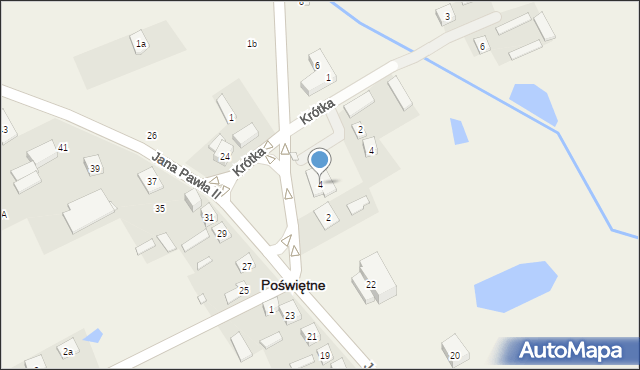 Poświętne, Szkolna, 4, mapa Poświętne