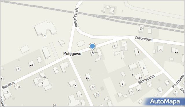 Potęgowo, Szkolna, 5, mapa Potęgowo