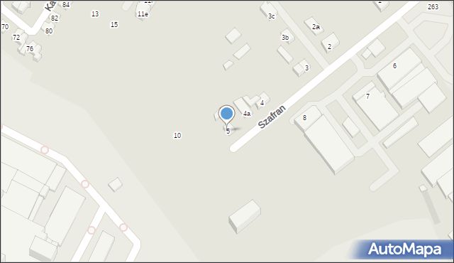 Poznań, Szafran Heleny, 5, mapa Poznania