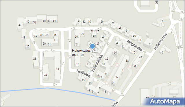 Poznań, Szlachecka, 9, mapa Poznania