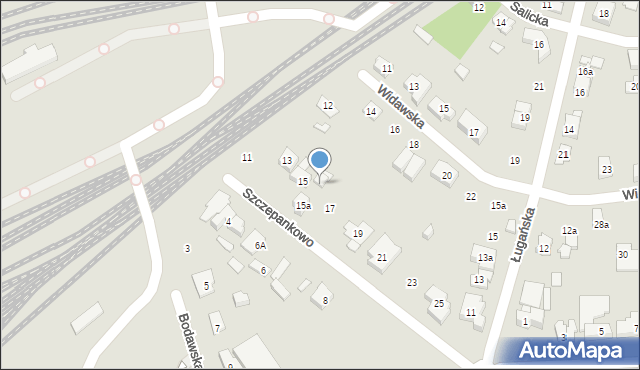 Poznań, Szczepankowo, 15b, mapa Poznania