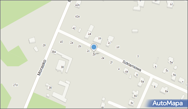 Poznań, Szklarniowa, 2d, mapa Poznania