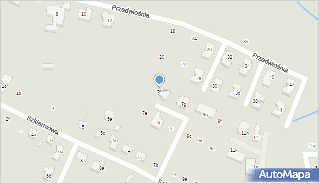 Poznań, Szklarniowa, 7f, mapa Poznania