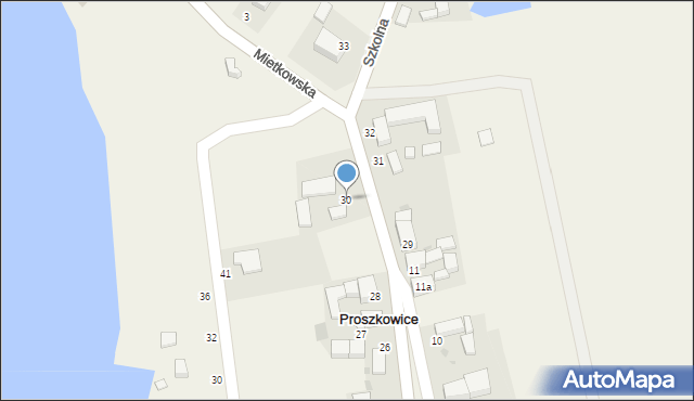 Proszkowice, Szkolna, 30, mapa Proszkowice