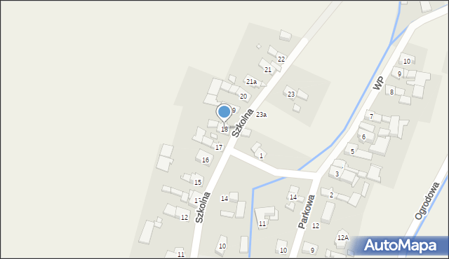 Prusinowice, Szkolna, 18, mapa Prusinowice