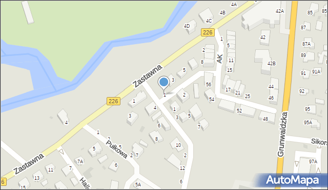 Pruszcz Gdański, Szarych Szeregów, 1, mapa Pruszcz Gdański