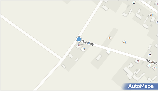 Pruszyn, Szpalery, 31, mapa Pruszyn