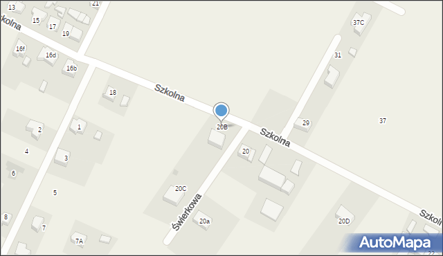 Przechlewo, Szkolna, 20B, mapa Przechlewo