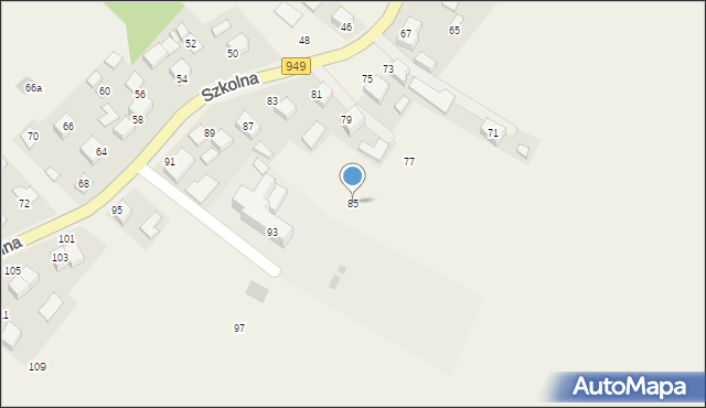 Przeciszów, Szkolna, 85, mapa Przeciszów