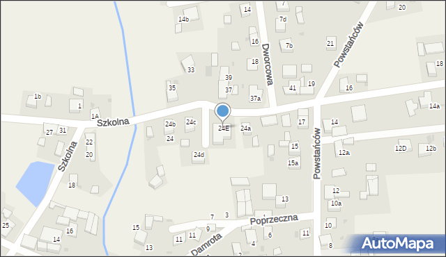 Przegędza, Szkolna, 24E, mapa Przegędza