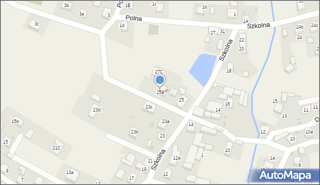 Przegędza, Szkolna, 25a, mapa Przegędza