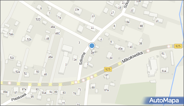 Przegędza, Szkolna, 2a, mapa Przegędza