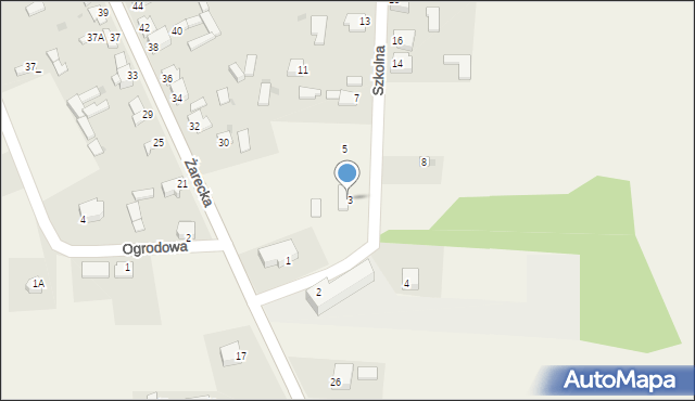 Przybynów, Szkolna, 3, mapa Przybynów