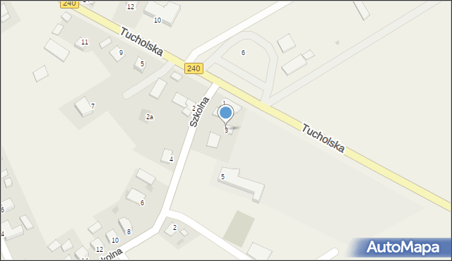 Przysiersk, Szkolna, 3, mapa Przysiersk