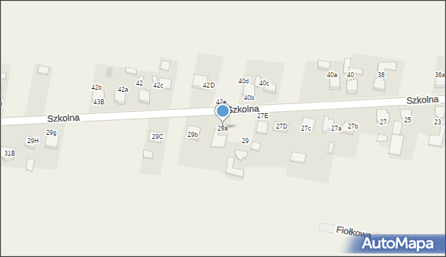 Przystajń, Szkolna, 29a, mapa Przystajń