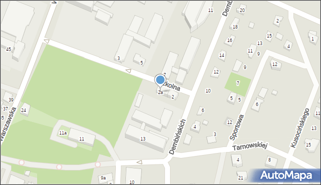 Przysucha, Szkolna, 2a, mapa Przysucha