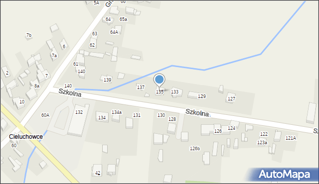 Psary, Szkolna, 135, mapa Psary