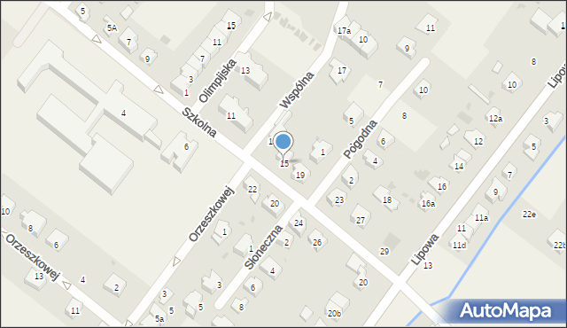 Pszczółki, Szkolna, 15, mapa Pszczółki