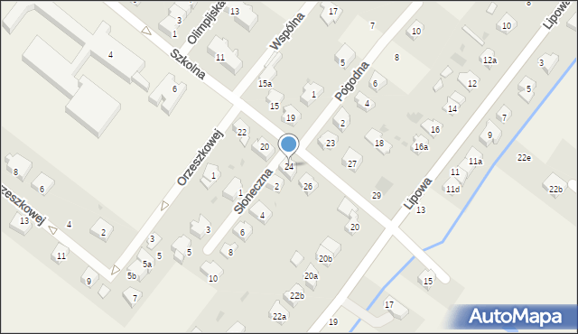 Pszczółki, Szkolna, 24, mapa Pszczółki