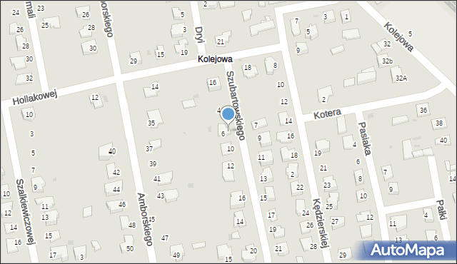 Puławy, Szubartowskiego Alojzego, 8, mapa Puław