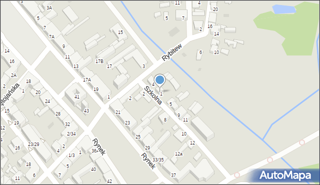 Pułtusk, Szkolna, 3, mapa Pułtusk