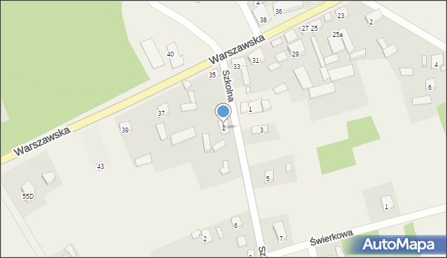 Pustelnik, Szkolna, 2, mapa Pustelnik