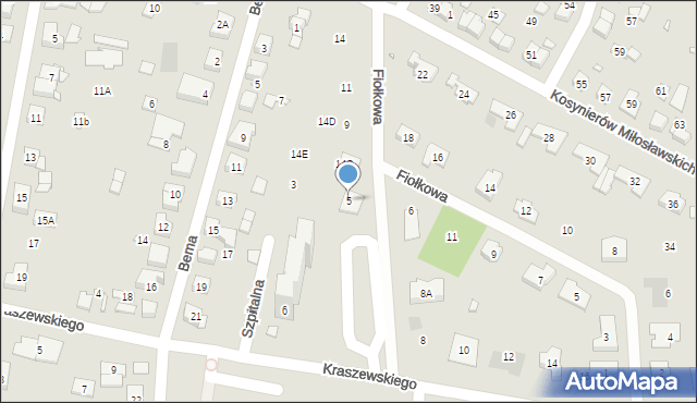 Puszczykowo, Szpitalna, 5, mapa Puszczykowo