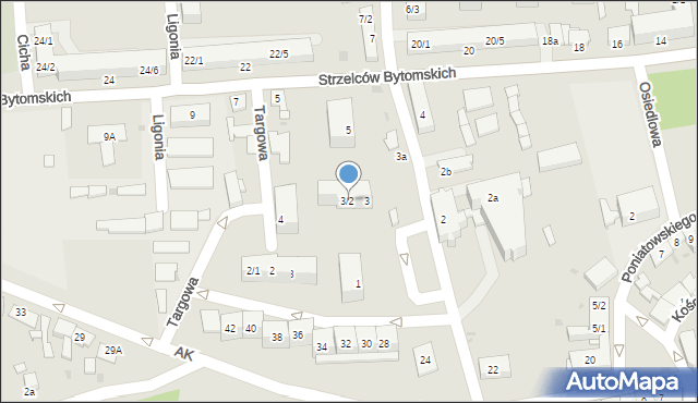 Pyskowice, Szpitalna, 3/2, mapa Pyskowice