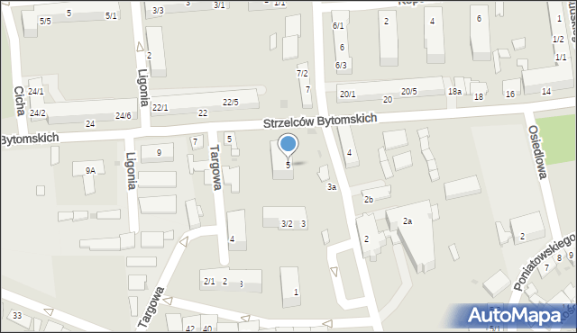 Pyskowice, Szpitalna, 5, mapa Pyskowice