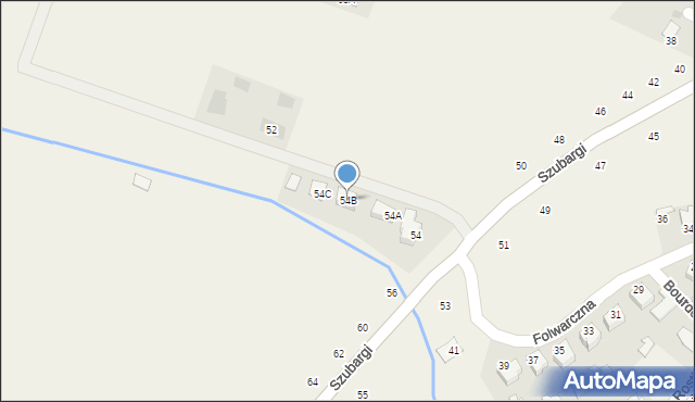 Pysznica, Szubargi Władysława, ks., 54B, mapa Pysznica
