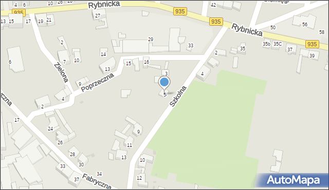 Racibórz, Szkolna, 5, mapa Racibórz