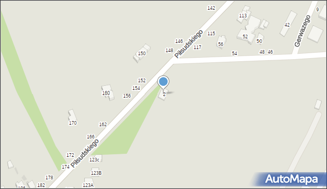 Radomsko, Szarych Szeregów, 2, mapa Radomsko