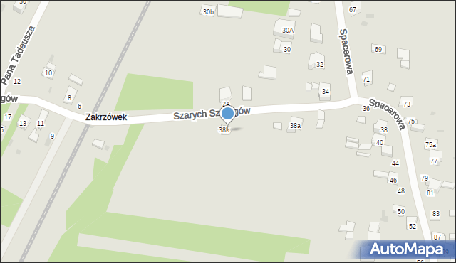 Radomsko, Szarych Szeregów, 3, mapa Radomsko