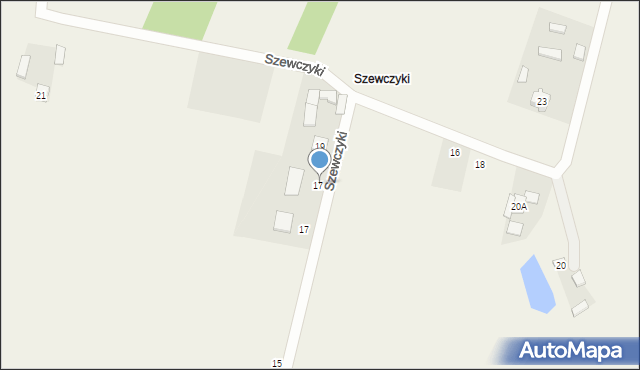 Radoszewice, Szewczyki, 17a, mapa Radoszewice