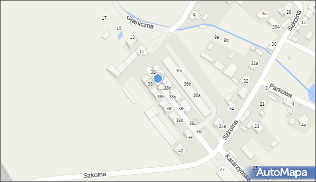 Radwanice, Szkolna, 38i, mapa Radwanice