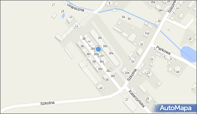 Radwanice, Szkolna, 38r, mapa Radwanice